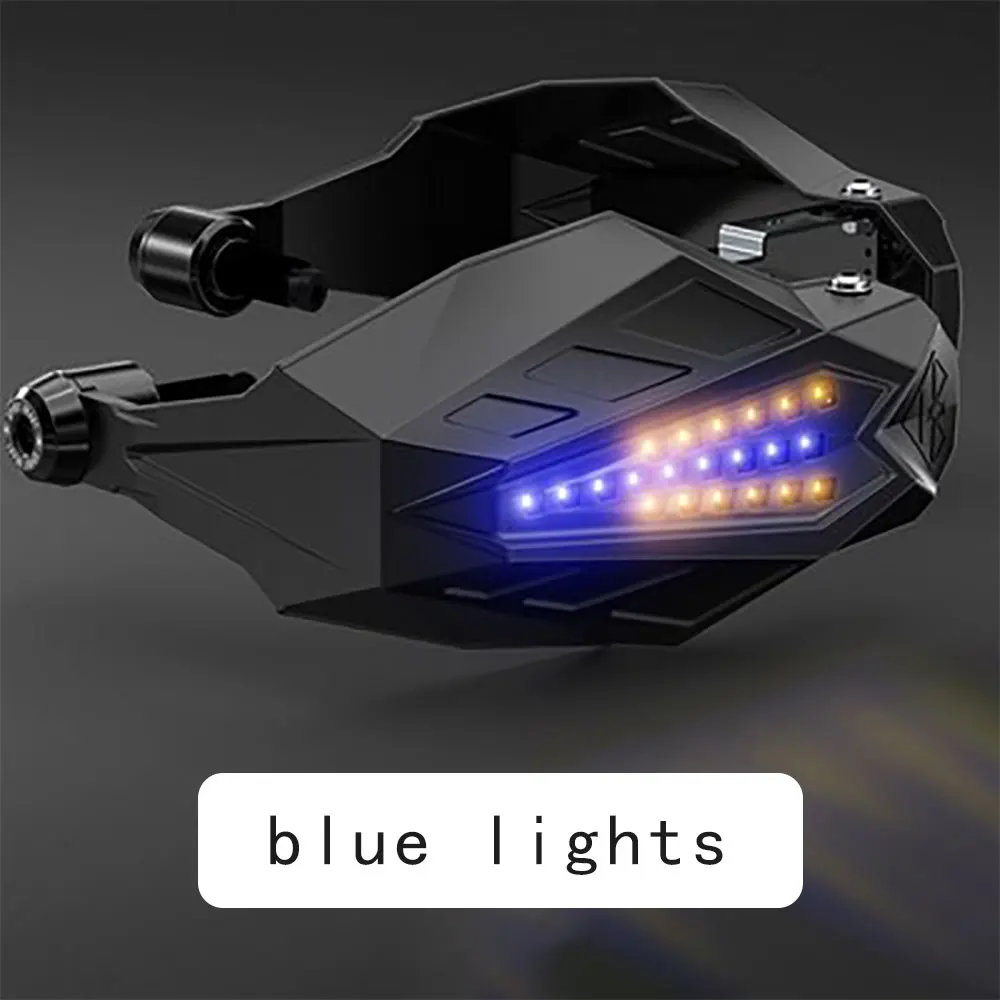 Мото крышка универсальный мотоцикл лобовое стекло ручка бар Защита для Yamaha Xmax 125 R1 Tdm 850 Mt 09 Tracer Xmax 300 аксессуар - Цвет: Blue LED