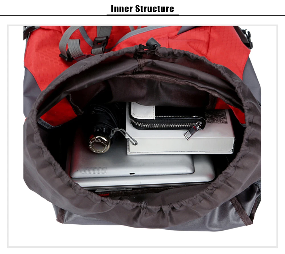 Свободный рыцарский рюкзак большой емкости 60л походная уличная сумка туристическая спортивная сумка для альпинизма с дождевиком рюкзак