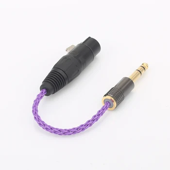 

Audiocrast HIFI 6.35mm 1/4 Male to 4-Pin XLR Female Balanced Connect TRS Audio Adapter Cable 6.35mm to XLR Audio Cable