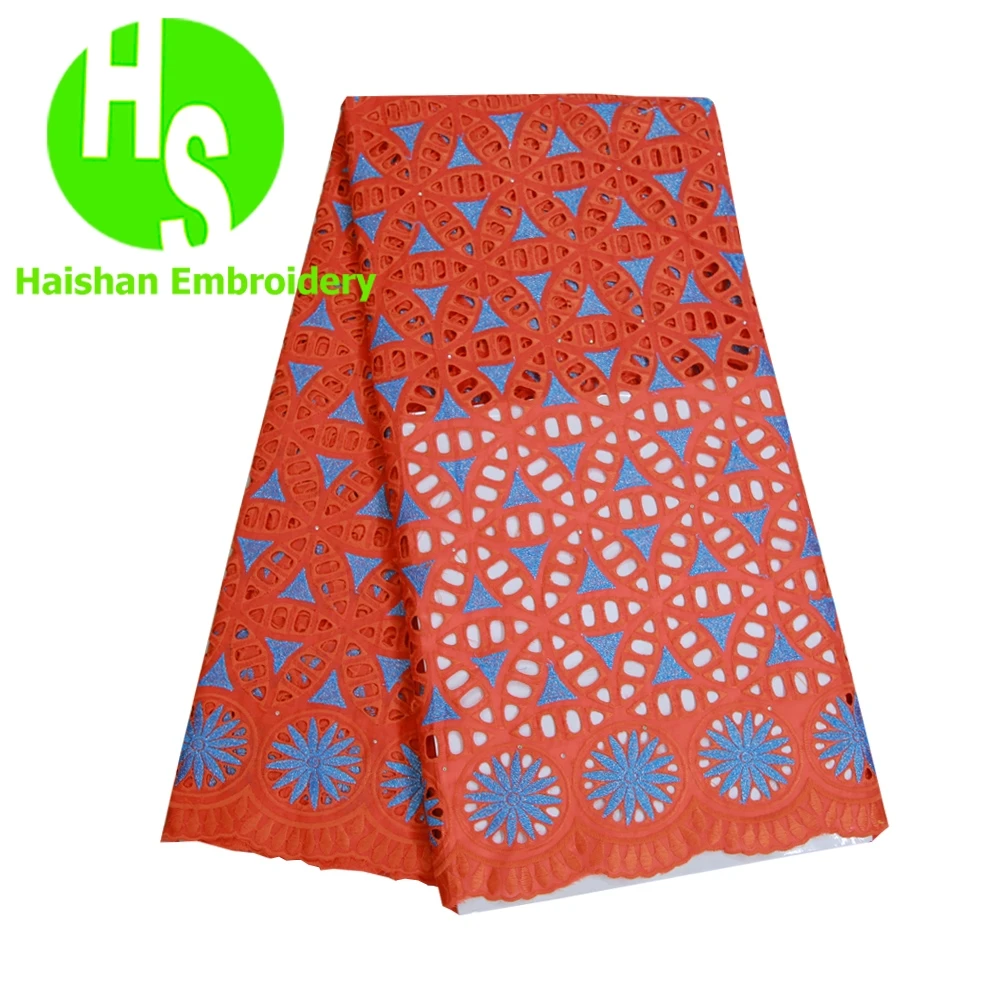 

Latest Dubai Swiss Voile Lace Fabric Cotton Nigerian Lace Fabric African Fabric For Wedding Dress 5yard/lot