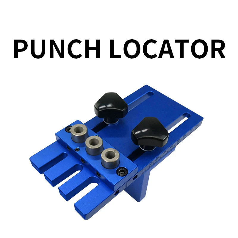 

1PC Woodworking Log Dowel Hole Puncher Machine Three-in-One Hole Puncher Positioner Woodworking Puncher Positioner Tool Set