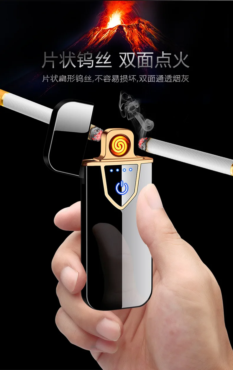 Новый продукт продвижение usb перезаряжаемая Зажигалка Мода событие подарок