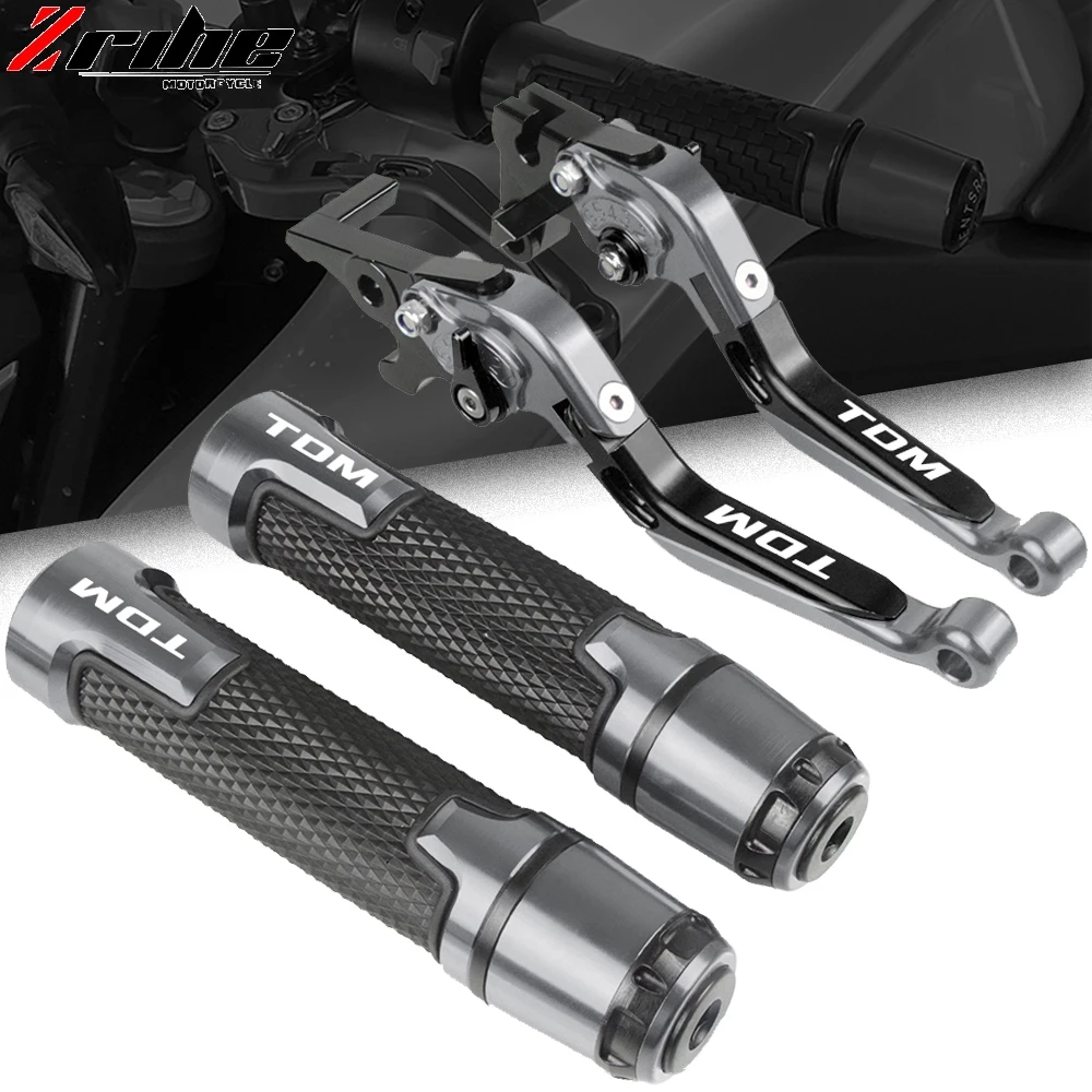 

Motorcycle Accessories Extendable Brake Clutch Levers and Handlebar Hand Grips ends For Yamaha TDM850 1991 1992 1993 1994-2002