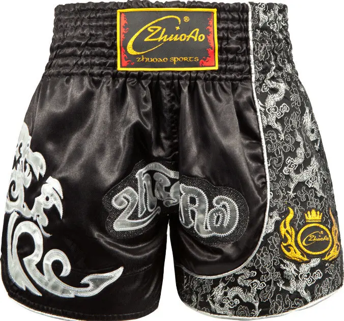 Tiger Muay Thai Children Men's Boxing Pants Printing MMA Shorts kickboxing Fight Grappling Short boxing short clothing sanda - Цвет: 14