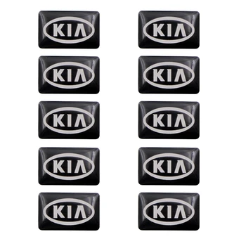 

For Kia K2 K3 K5 Sorento Sportage R Rio Soul car stickers accessories Car styling small Decorative Badge Hub caps Steering wheel