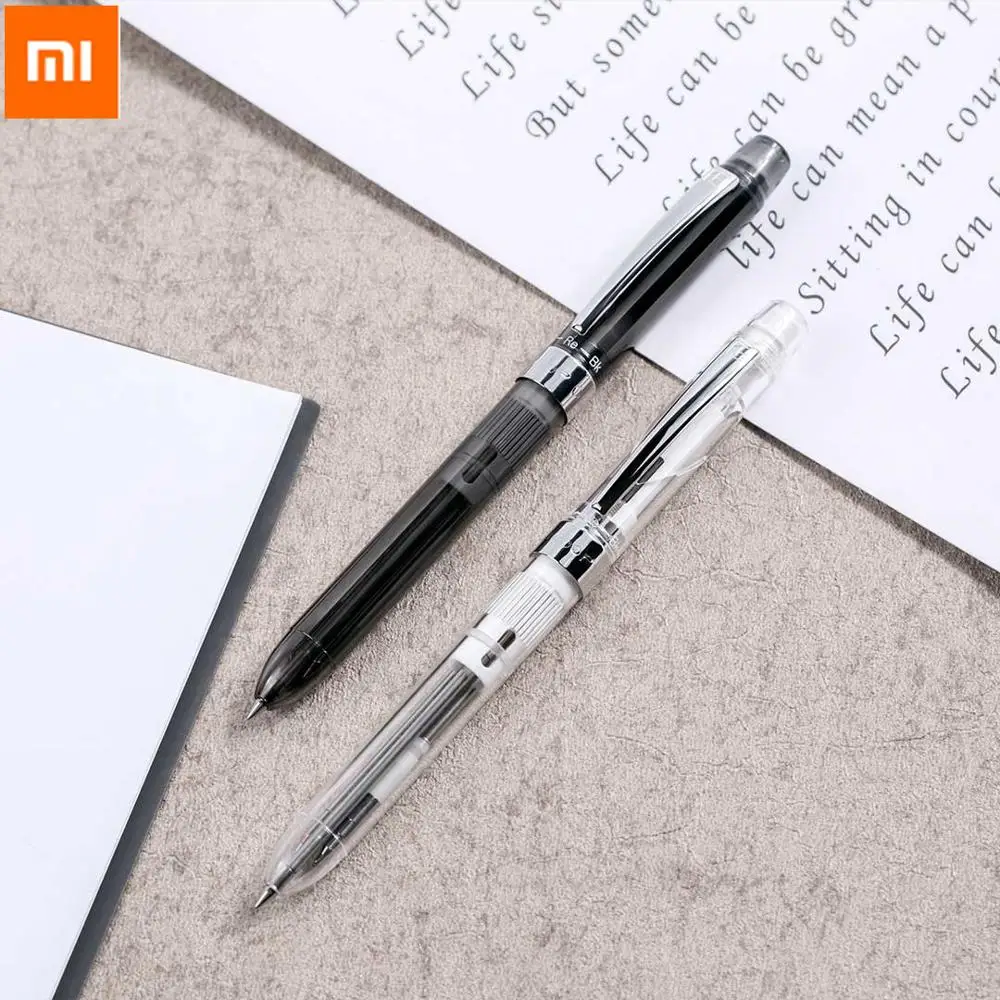 Многофункциональные шариковые ручки Xiaomi Mijia Kinbor 3 в 1 с ластиком стержни для