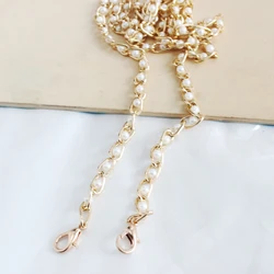 Imitated Pearl Bag Chain Exquisite Gentle Wide Chain practical Clip Lobster Clasp Elegant beautiful Simple Luggage Accessories