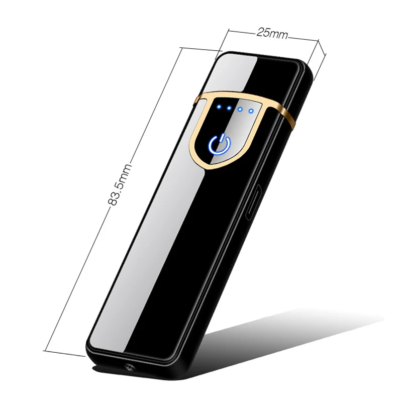 Зарядка электрическая зажигалка Популярная USB Зажигалка табачные сигареты инструменты ветрозащитная беспламенная Электронная Зажигалка USB перезаряжаемая