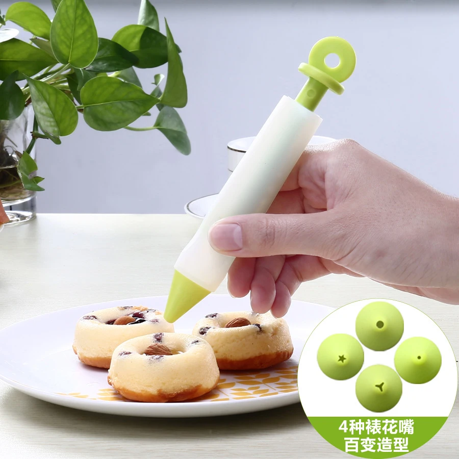 

Color Random Silicone Food Writing Pen Chocolate Cake Decorating Tools Cream Cup Icing Piping