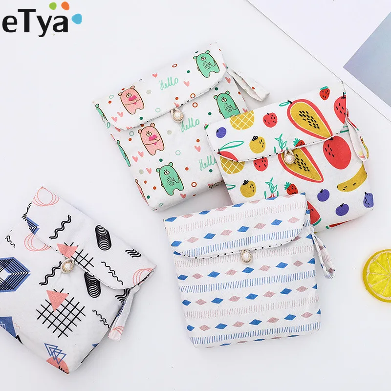 

Women Small Cosmetic Bags Travel Toiletry Coin Money Card Storage Organizer Pouch Case Purse Students Sanitary Napkins Bags