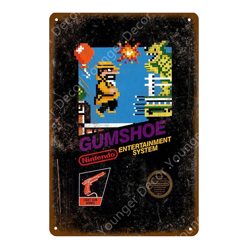 YD8194E Япония Классический игровой металлический плакат геймер стикер на стену для детской комнаты игровой центр Декор винтажные Рекламные Знаки художественная живопись - Цвет: YD8194E
