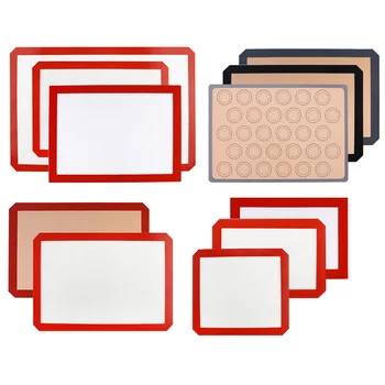 

Non-stick Silicone Oven Baking Mat Sheet macarons Fondant Silicone Dough Rolling Mat Pad Oven Sheet Liner Bakeware For Kitchen