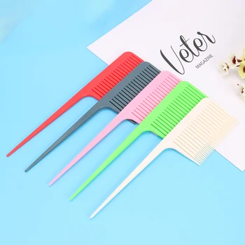 

Hair Hairstyle Styling Tool Accessories Plastic One-Way Hair Dyeing Tail Comb Hairdressing Highlighting Sectioning Brush