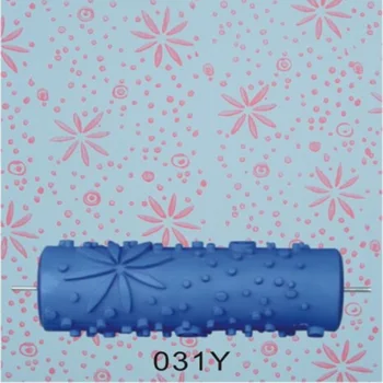 

5inch 3D rubber roller wall painting roller, pattern design print roller without handle grip,blue roller,031Y, free shipping