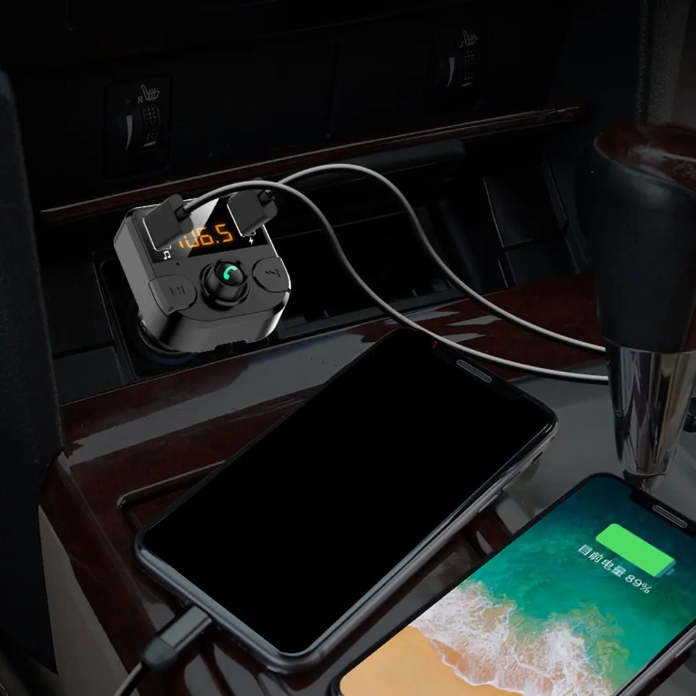 Автомобильный MP3-плеер Handsfree беспроводной mp3 музыкальный плеер fm-передатчик lcd USB зарядное устройство автомобильные аксессуары