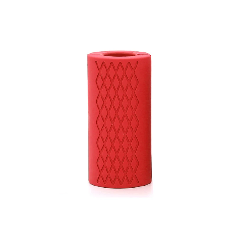 Гантели защитный коврик для фитнеса мягкий практичный нескользящий толстый жир ручка подтягивающий высококачественный поддерживающий силиконовый Грип штанги - Цвет: Красный