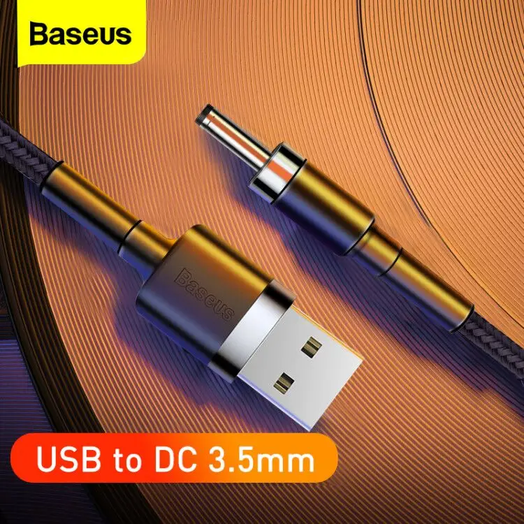 Кабель питания Baseus с USB на DC 3 5 мм A штекер разъем В адаптер для зарядного