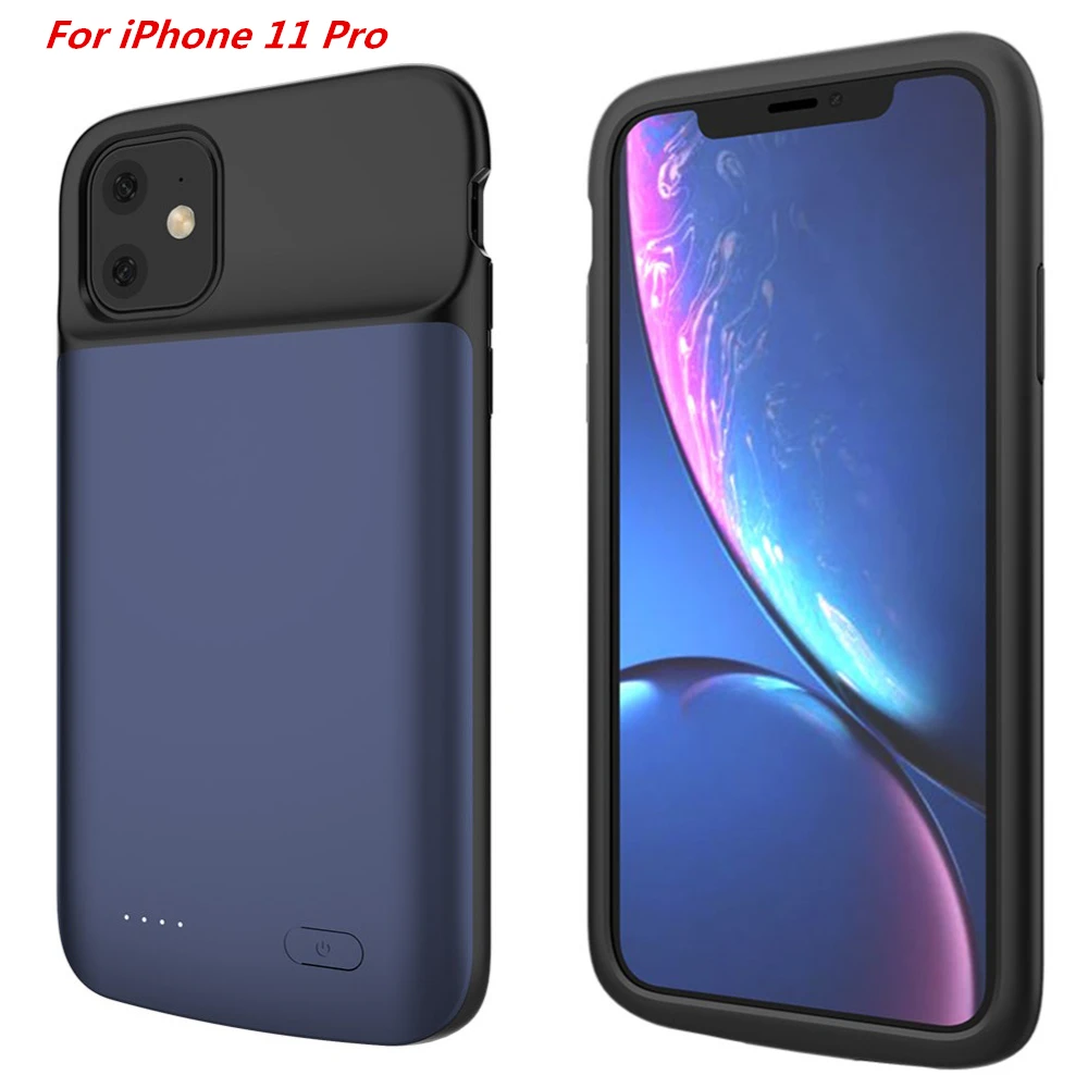 4800 мАч для iPhone 11 Pro Чехол для зарядного устройства ультратонкий портативный банк питания для iPhone 11 Pro