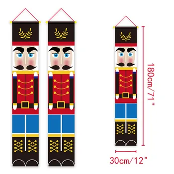 

Nutcracker Soldier Banner Christmas Decor For Home Merry Christmas Door Decor 2020 Xmas Ornament Happy New Year 2021 Navidad