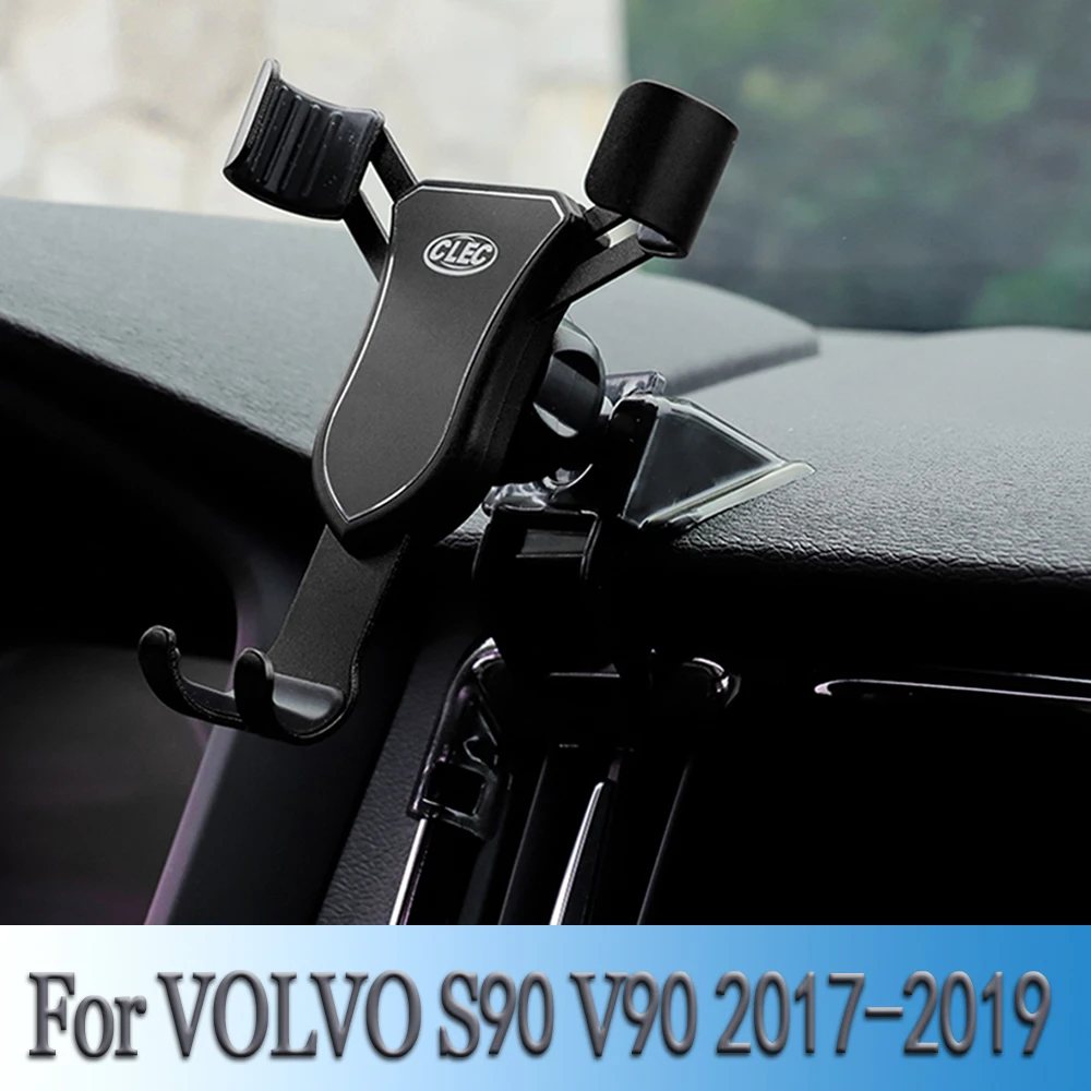 Car Cell Phone Holder For Volvo S90 2017 2018 2019 Car Air Vent Snap