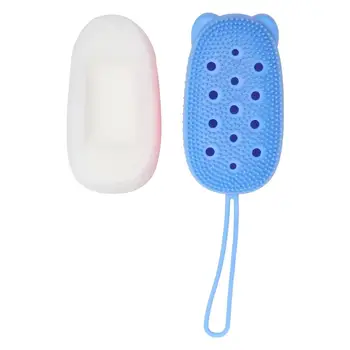

Automatic Soak Soap Bath Scrubber Silicone Bath Brushes Soap Storage Shower Brushes Portable Bathbrushes Scrubber (Without Soap)