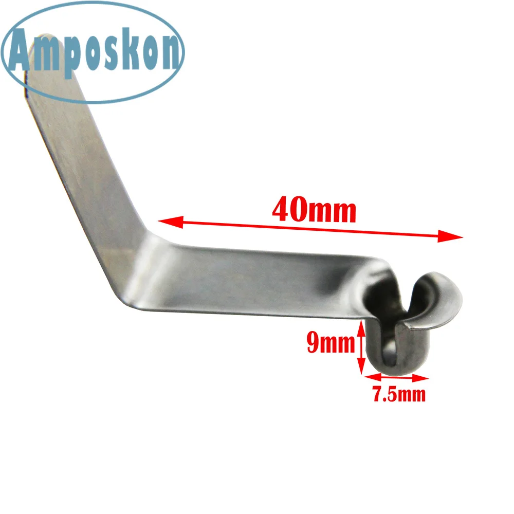 

50PCS Stainless Steel 7.5mm Push Hollow Button Spring Clips Snap Locking Kayak Accessories Paddle Spring Clip Tent Pole Awning