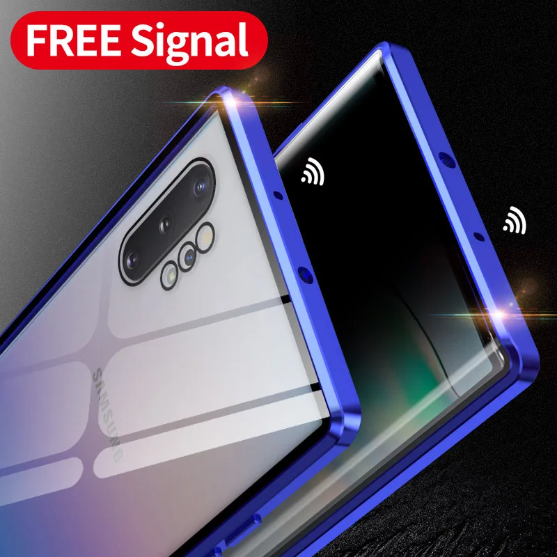 For Samsung Note10 anti-peeping Magneto phone case S9+ double-sided glass magnetic suction S20 Ultra anti-peep protection cover For Samsung Note10 anti-peeping Magneto phone case S9+ double-sided glass magnetic suction S20 Ultra anti-peep protection cover
