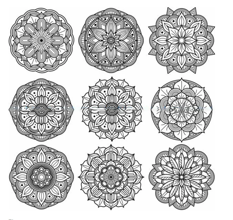 20 PCS Multilayer Combined Mandala Decorative Drawing CDR DXF Format Laser Cutting Files Not Physical Item Virtual Product wood work bench