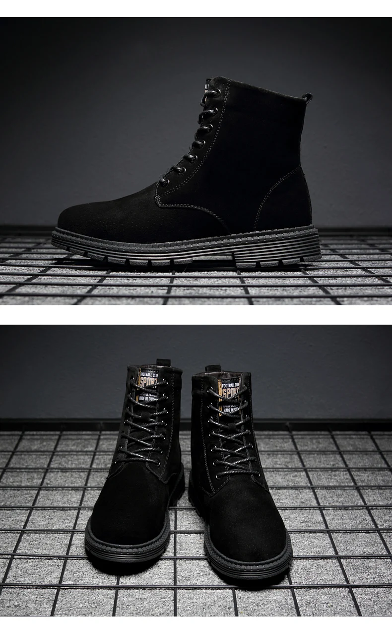 Зимние ботильоны мужские зимние ботинки из натуральной кожи большой размер 37-47, уличная теплая зимняя обувь для мужчин, противоскользящие Сапоги на холодную погоду