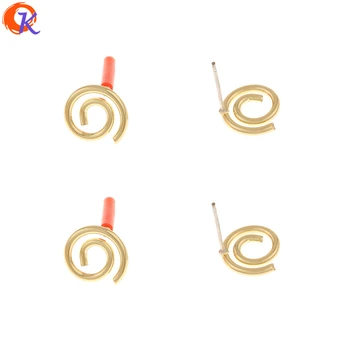 

Cordial Design 100Pcs 12*12MM Earrings Stud/Jewelry Accessories/DIY Parts/Spiral Shape/Hand Made/Jewelry Making/Earring Findings