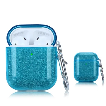 

Earphone Case For Apple Airpods 1/2 Glitter Shiny Bling Bluetooth Wireless Earphone Protective Cover For AirPods 1 2 Case