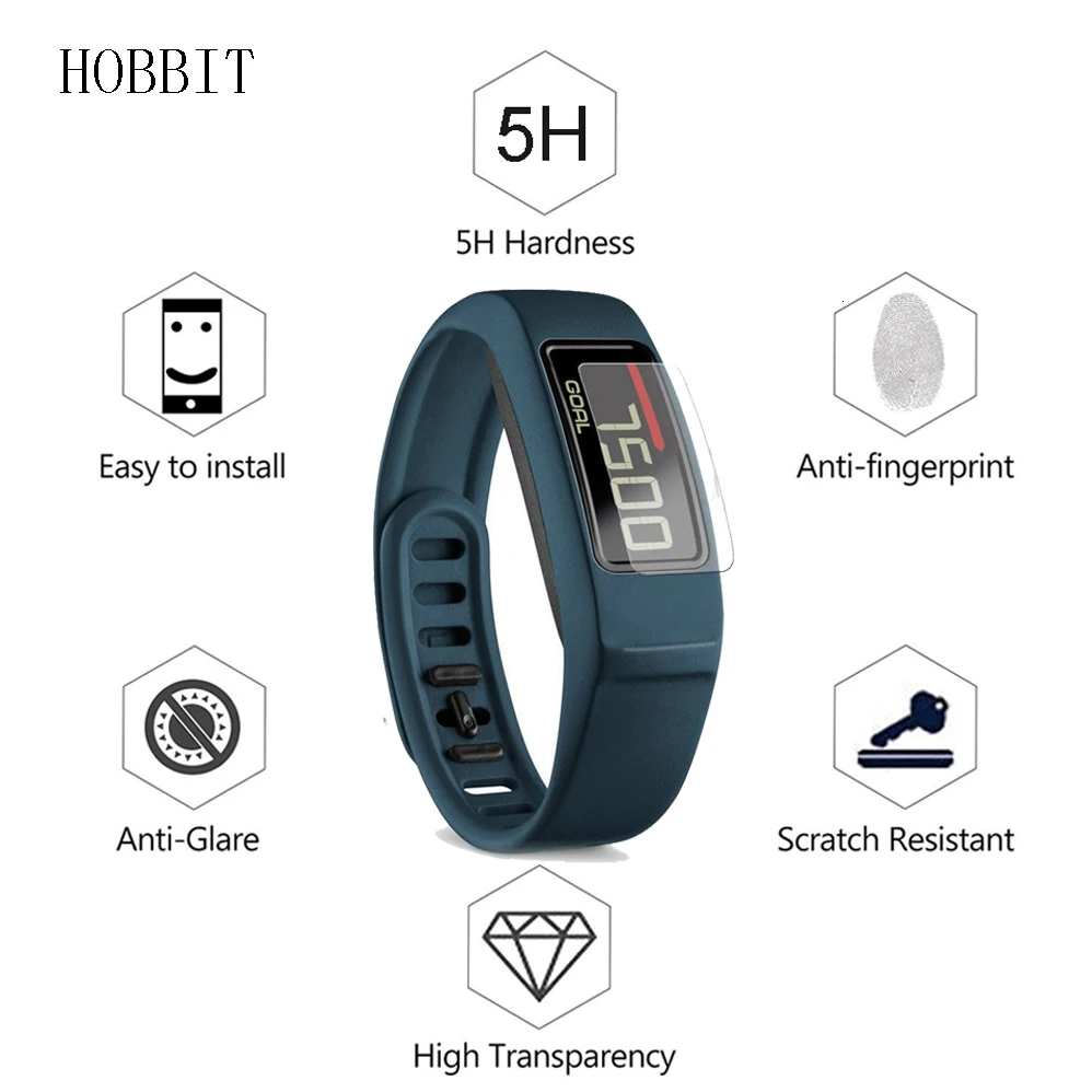 3 шт. в упаковке для Garmin Vivofit 2, спортивные Смарт-часы, ремешок, ЖК-аксессуары, анти-шок, Взрывозащищенная защита экрана, пленка против царапин