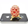 QIFU Red Easter Faberge Egg Crystals Jewelry Trinket  Box Gift 2