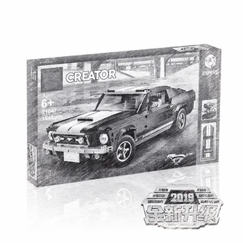 

DHL LPing 21047 Creator Expert Ford Mustang creator expert Set Building Blocks Brick Assembled high tech toys car