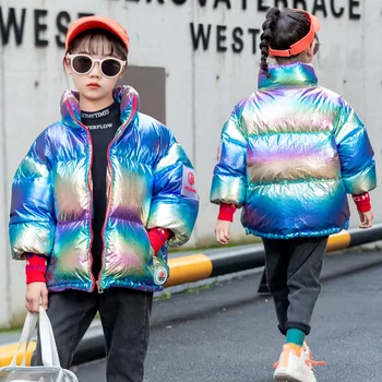 

Children's Down Jacket 2020 New Style Children's Garment White Duck Down Boys and Girls Kids Thick Short Jacket Wholesale