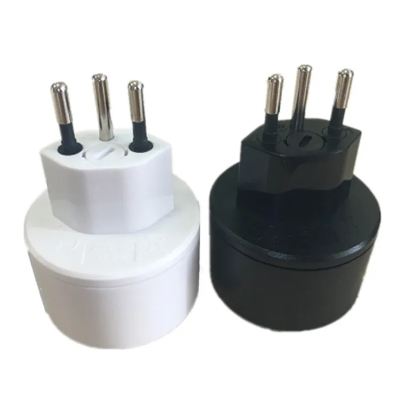 3 pin Swiss plugs to EU adaptor Embedded Swiss adapter converter plug Swiss plugs turn to French