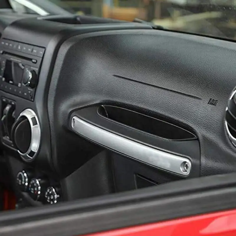 ABS пассажирский лоток для хранения Органайзер ручка захвата изменение кредитной карты Телефон футляр для солнцезащитных очков для Jeep Wrangler JK 2007