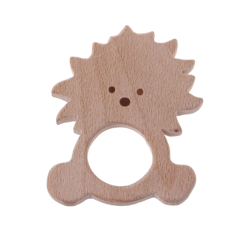 

Baby Kids Beech Wooden Teether Nursing Holder Teething Pendant Baby Accessories