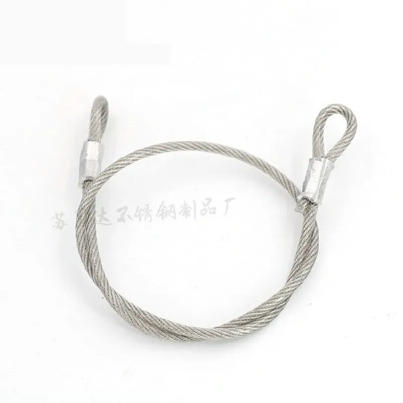 ワイヤー ロープ 12mm 1.2m PVCビニール 被覆ワイヤー - 金物、部品