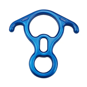 

Outdoor Climbing Aluminum Alloy Durable Belay Device Rescue Tool 8-shape Descender With Bent-ear Rappelling Gear