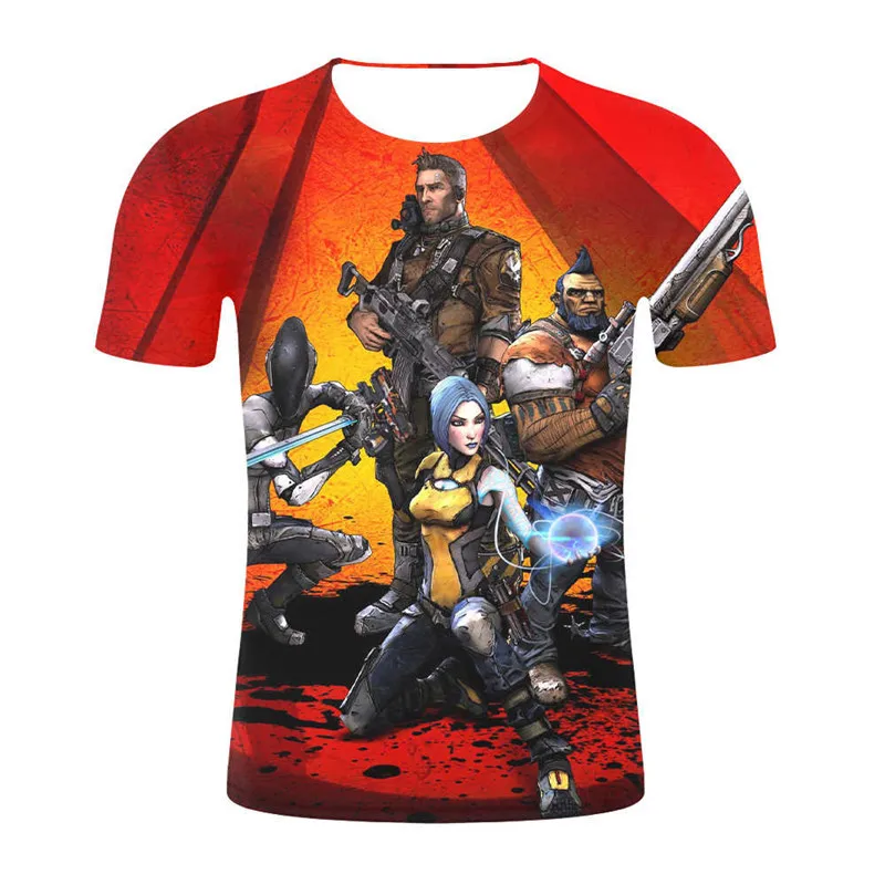 2019 Игра Borderlands 3 3D Футболка модная летняя футболка с коротким рукавом для отдыха