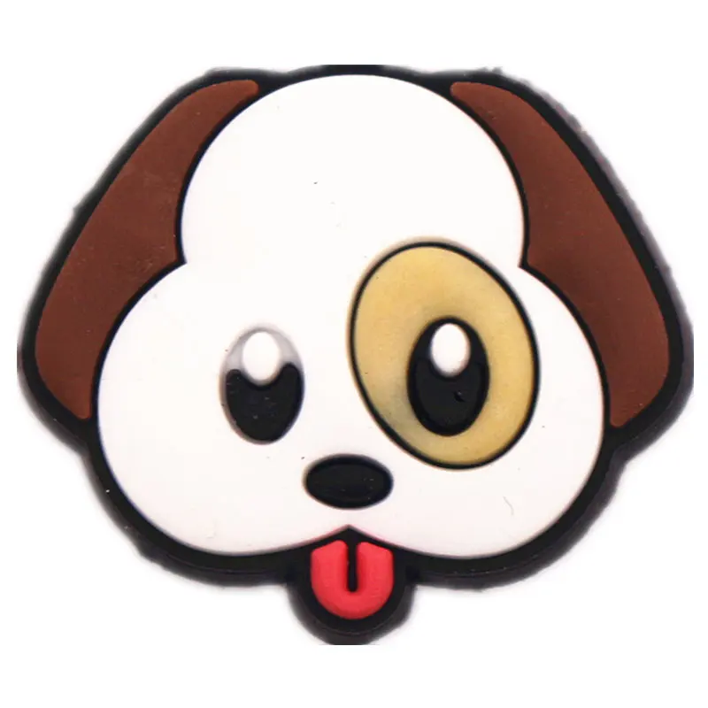 Pug Распродажа, 1 шт., милая утка/Божья коровка/обезьяна/Пчела/Жираф, ПВХ, украшение для обуви, аксессуары для Croc jibz, детская вечеринка, X-mas - Цвет: Pug