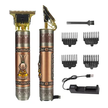 

T9 Professional Trimmer Shaver Cordless One Blade Electric Hair Cutting Machine Razor T Shaped Haircuts Engraving Mower Goku