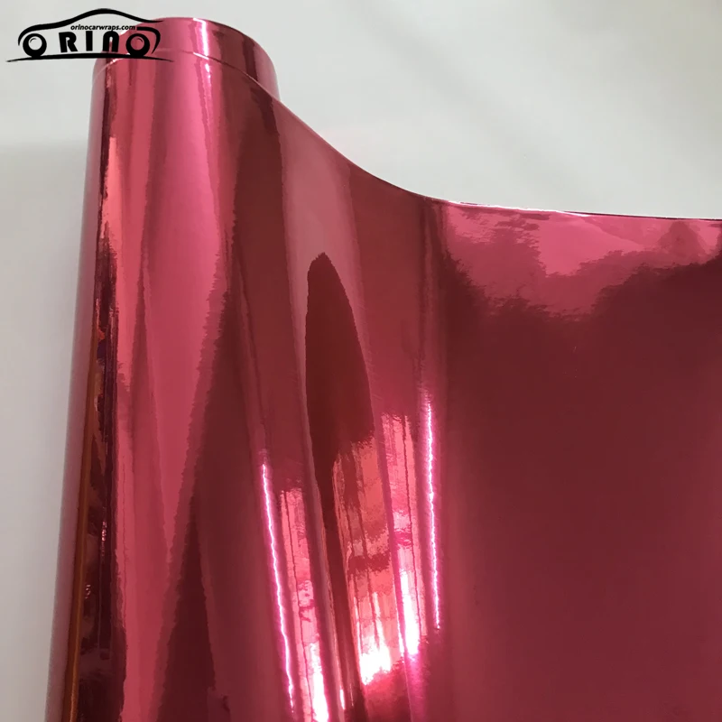 Rose Red Chrome Vinyl Wrap Film-3