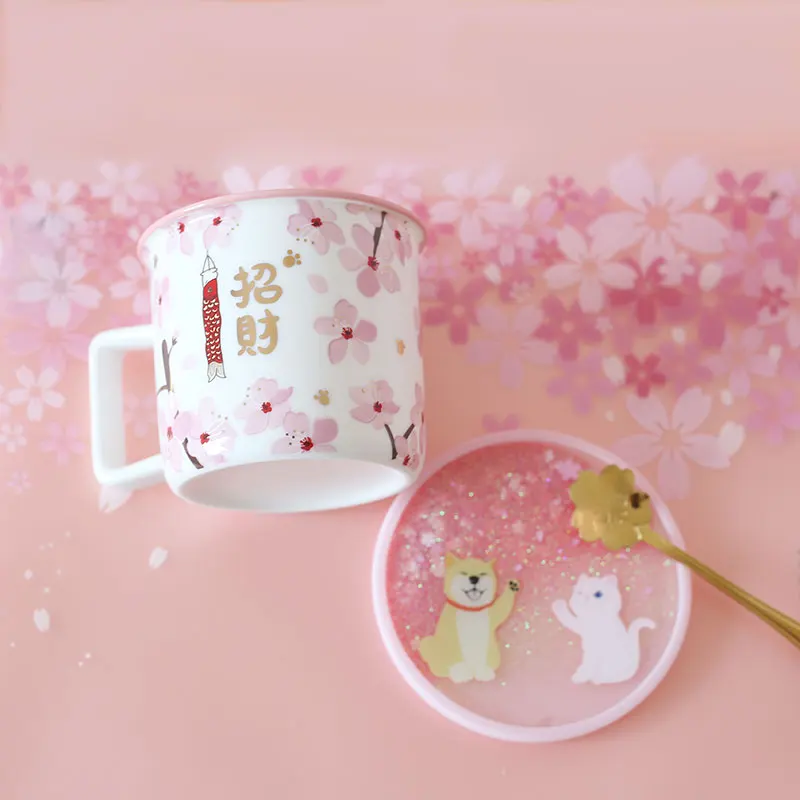 Oussirro креативный стиль Hello Lucky Kitty кошка молоко чай кофе кружки с ложкой костюм дети милые и комнаты украшения чашки воды