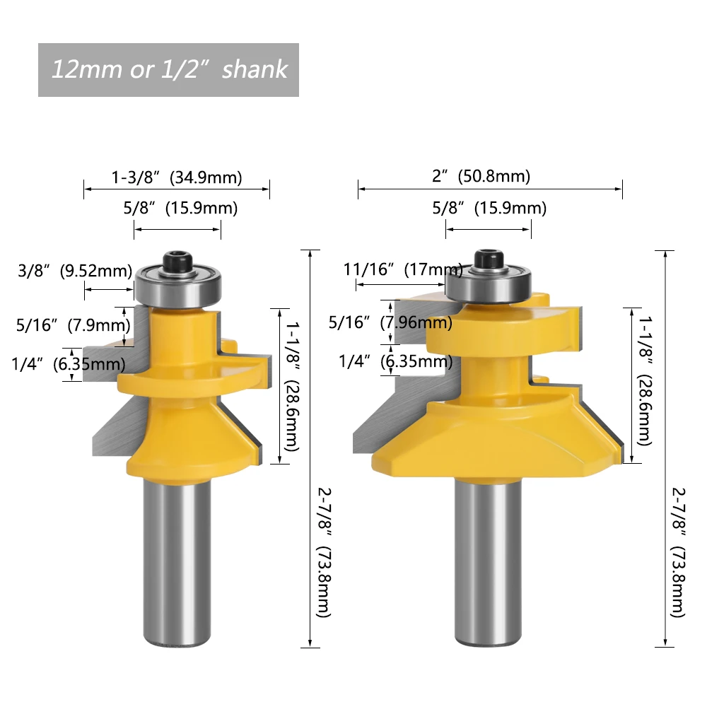 LAVIE 2 pz 8mm Gambo Comune Assemblare Punte del Router Lingua e Scanalatura T-Slot Fresa per Legno Lavorazione del Legno Utensili da Taglio MC02121  1420