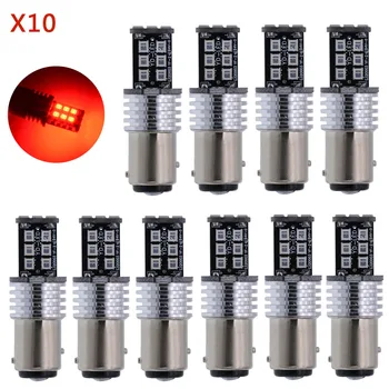 

10pcs 1157/BAY15D 2835LED Red Car Tail Brake Stop Error Free Light Lamp Bulb T25 1016 1034 1130 1152 1154 1157 1158 1493 2057