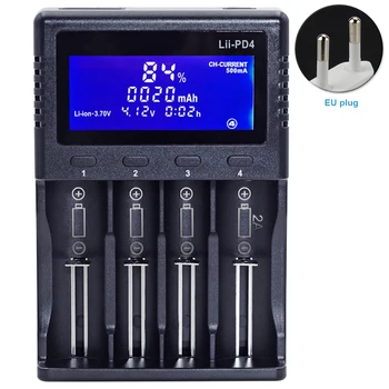 

LCD Display Universal 18650 21700 Compact 4 Slots Smart Electric Multiple Protection 10440 14500 Rechargeable Battery Charger