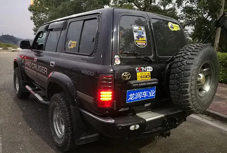 Для Toyota Land Cruiser LC80 FJ80 4500 1991-1997 задние фонари обновленный светодиодный задний фонарь