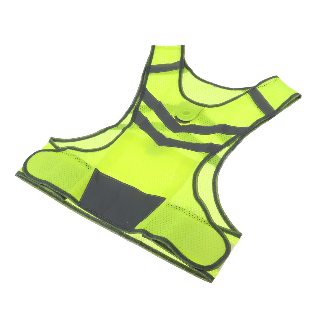 Reflective Cycling Vest With LED Light&360 Degree No-angle Reflective Strip for Outdoor Running Sports Safety Cycle Accessories